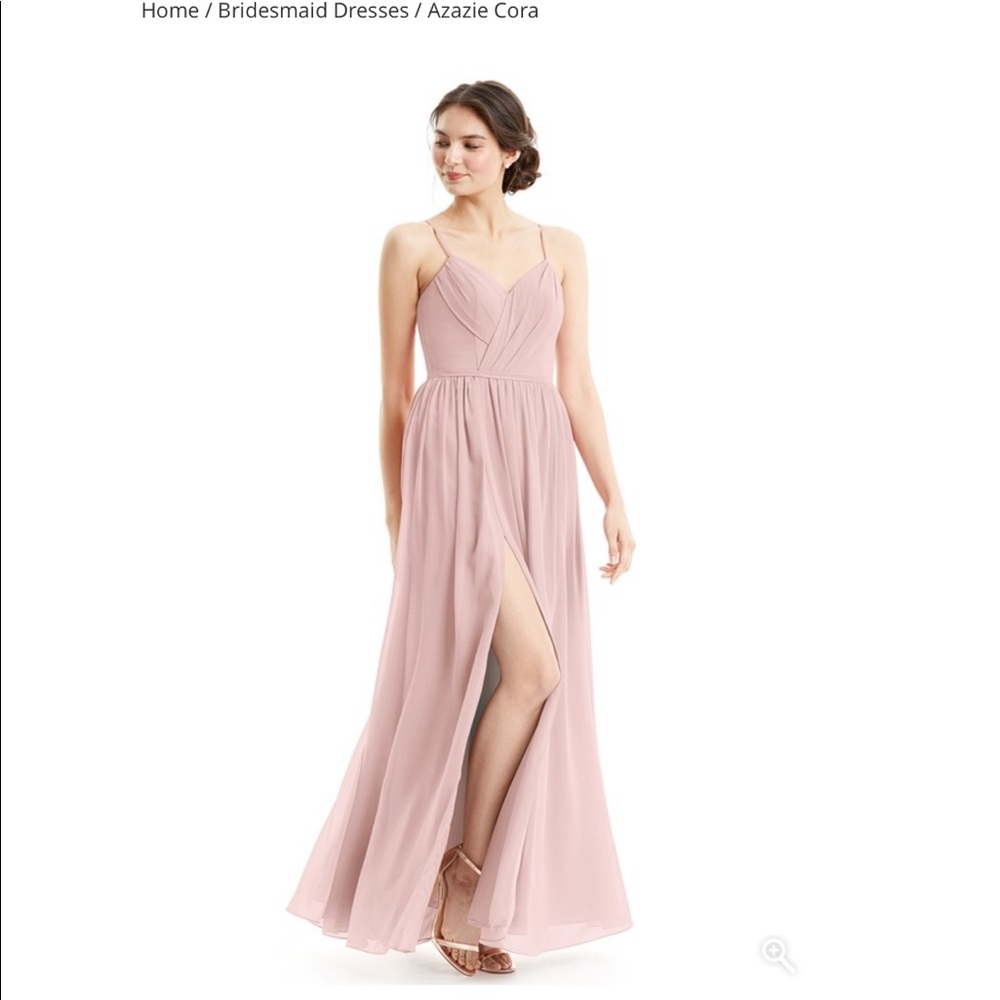 Azazie Cora dress in dusty rose